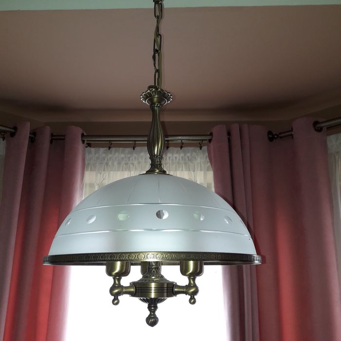 Lampa   wisząca mosiezna