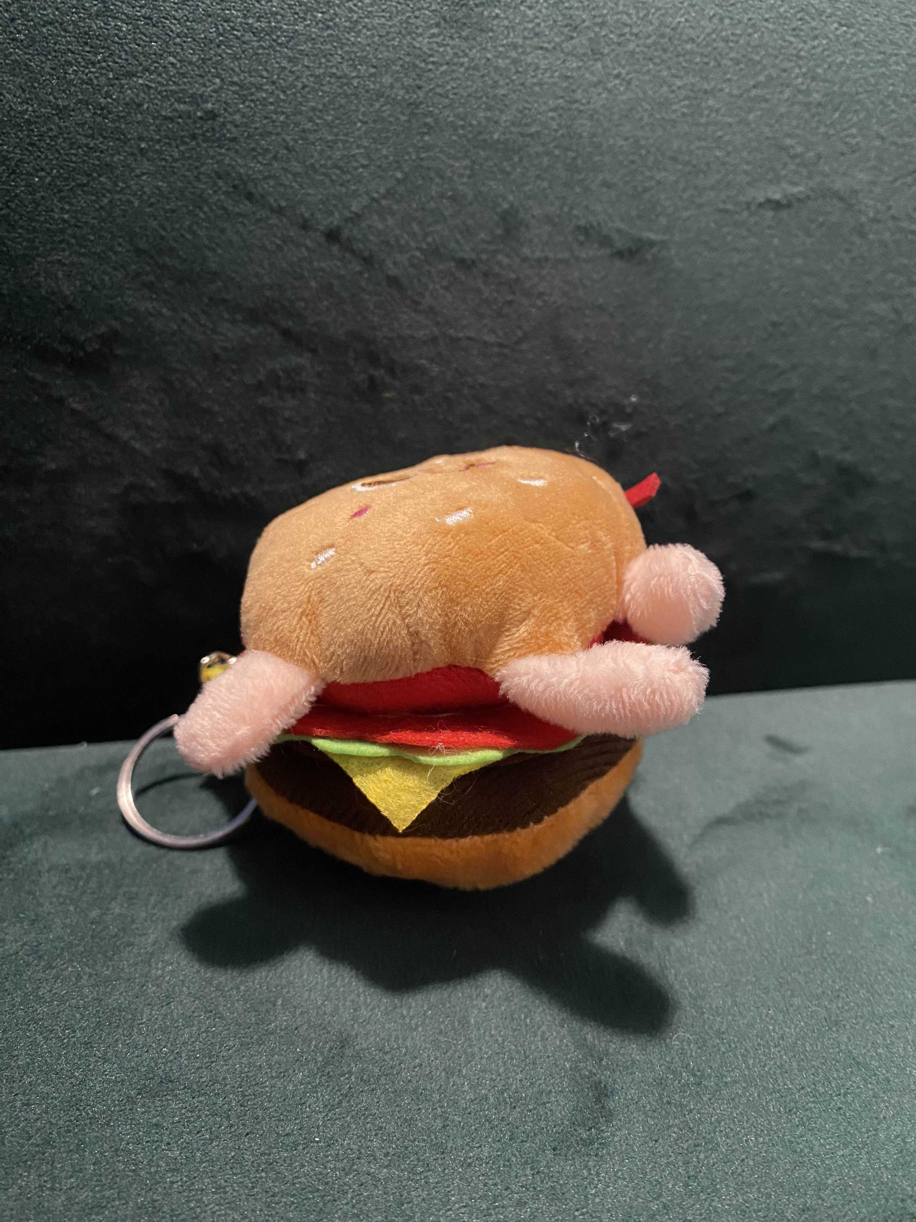 Uroczy Pluszak maskotka Chleb Hamburger Hamburgerek brelok 8cm