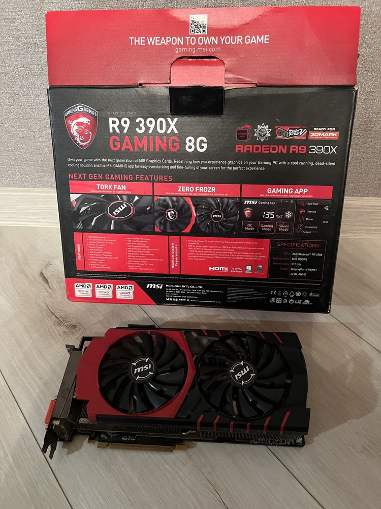 MSI R9 390X 8192MB GDDR5 (512bit) (1100/6100)
