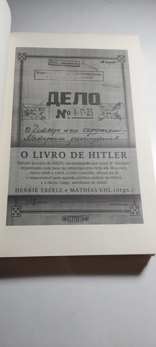 O Livro de Hitler - Henrik Eberle, Mathias Uhl
