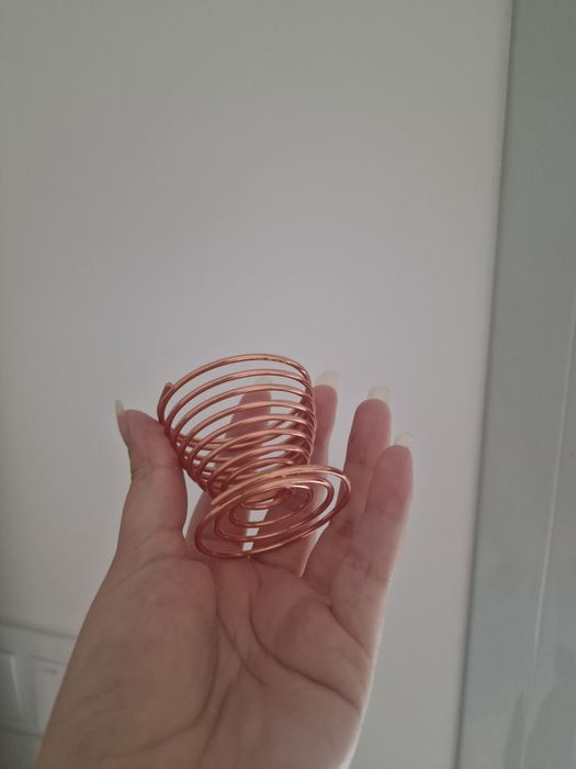 Conjunto suporte arrumação de pincéis e esponja rose gold