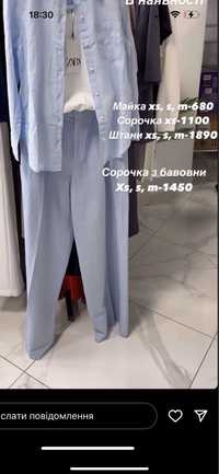 Штани zara льон