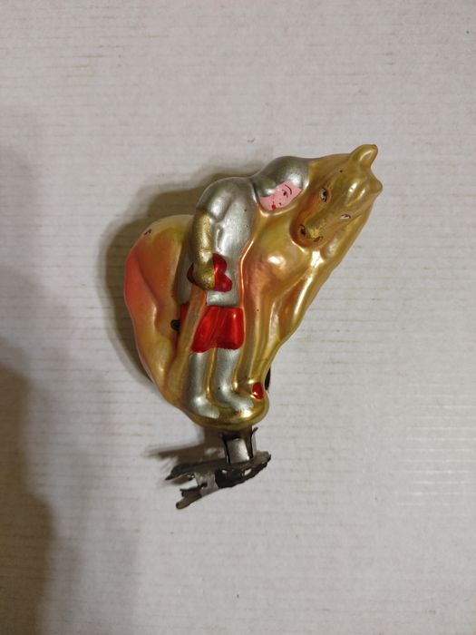 Елочная игрушка на прищепке Витязь на распутье игрушка ёлочная СССР