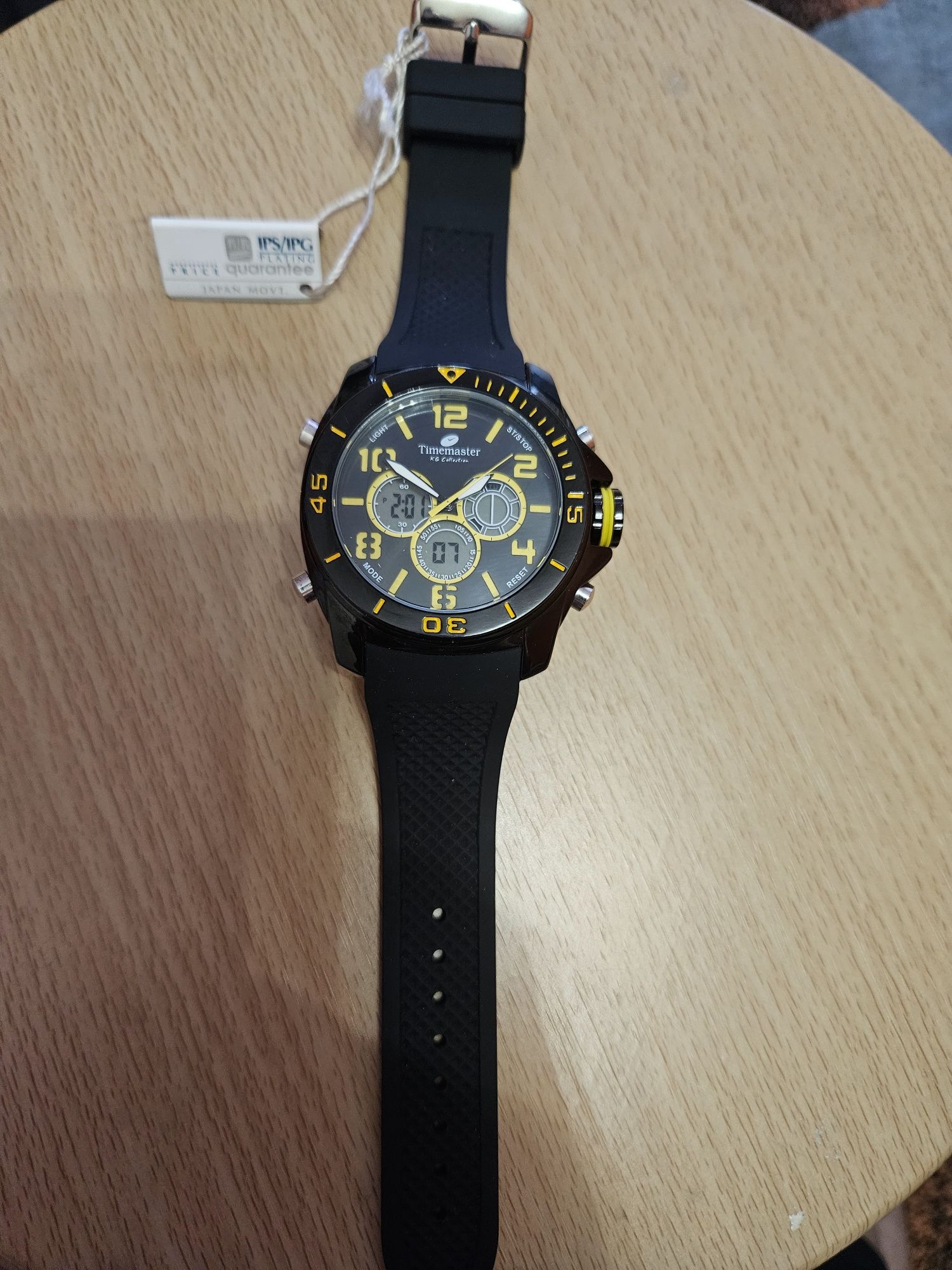 Zegarek sportowy Timemaster czarno żółty !