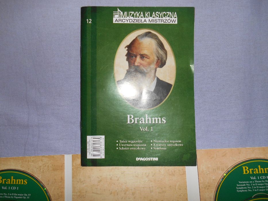 10 CD Brahms Vol. 1 Arcydzieła Mistrzów De Agostini