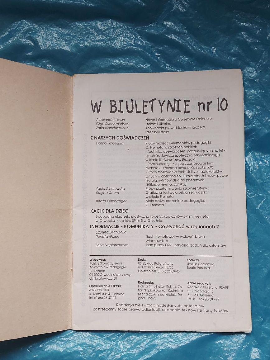 Książka Biuletyn Psapf 1993rok