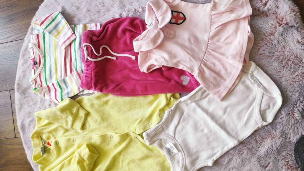 Sg zestaw ubranek 50 , 56 dla dziewczynki , mega paka 50 , 56