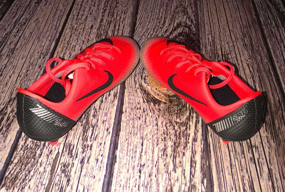 Кожаные бутсы Nike Mercurial для мальчика, размер 11,5 С(18 см)