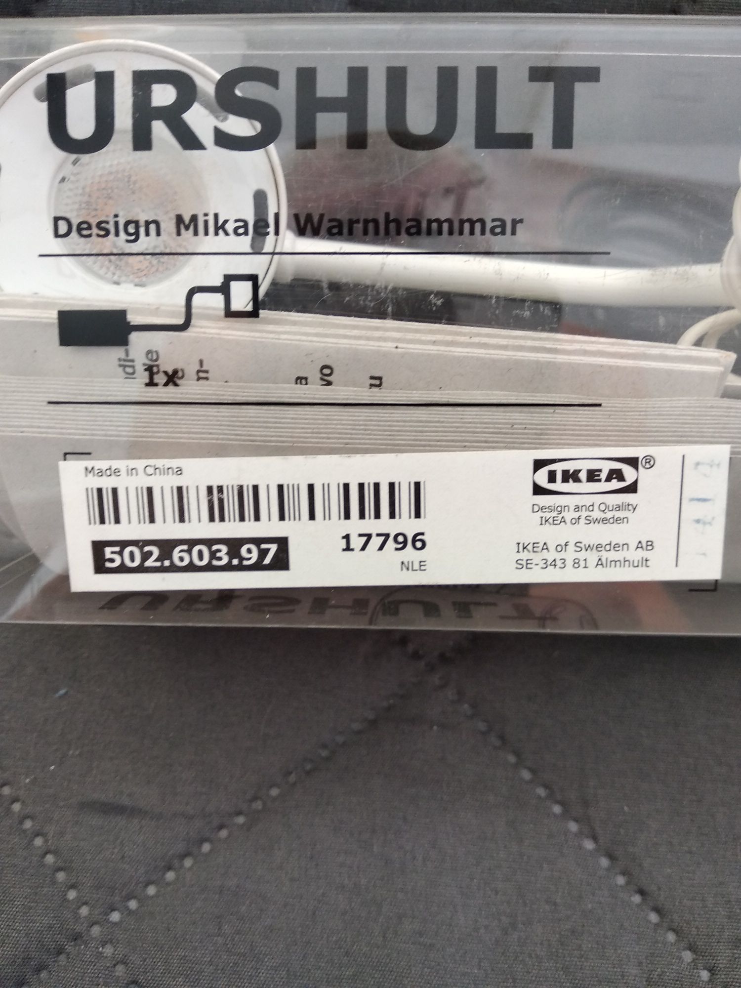 Светильник led IKEA мебельный