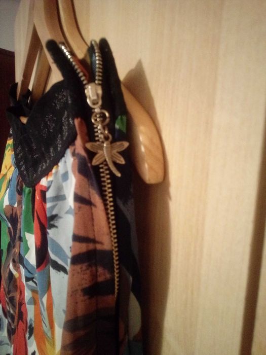 Calças estampadas com elástico