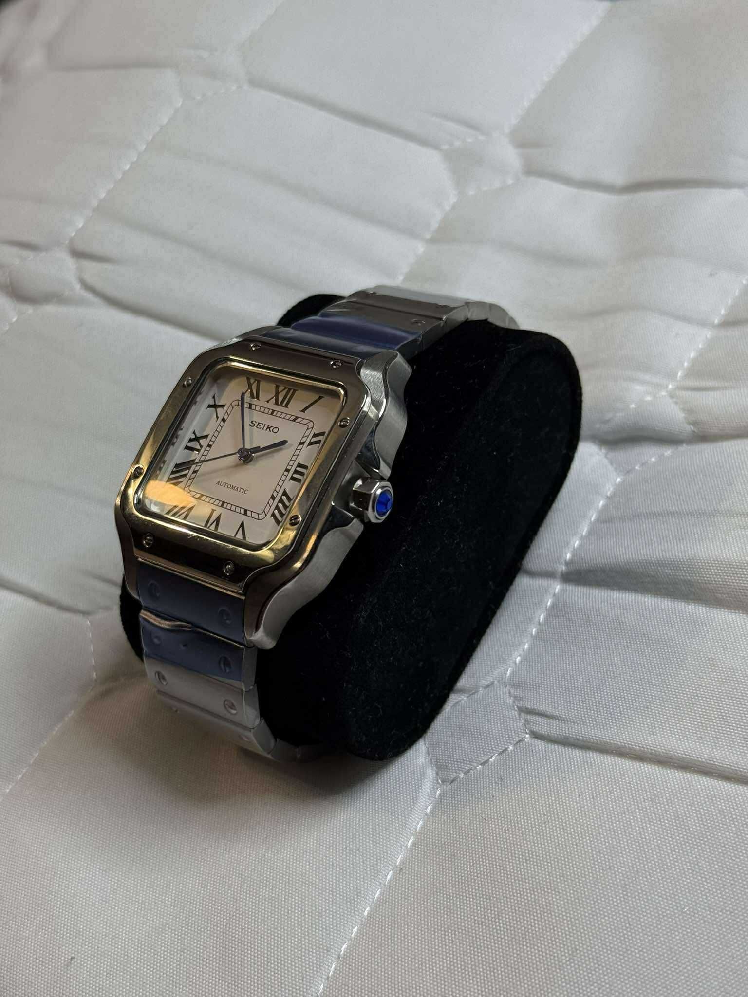 Zegarek Seiko Mod Santos Watch Klasyczny