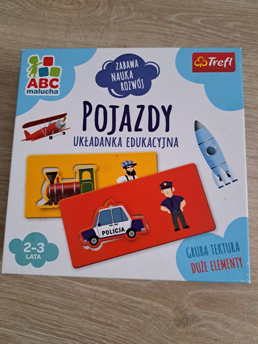 Pojazdy układanka edukacyjna