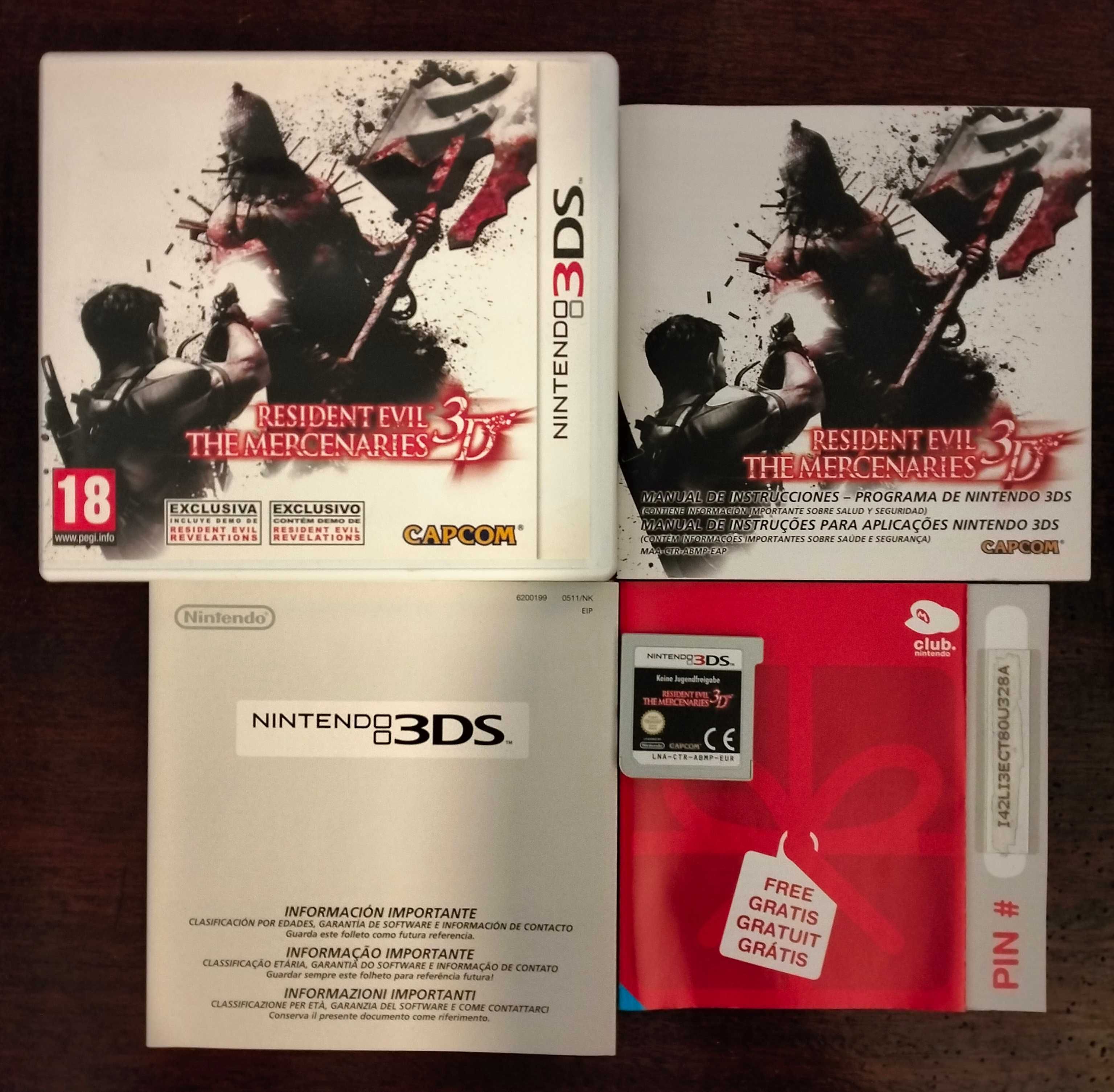 Resident Evil 3D The Mercenaries [Nintendo 3DS PAL]