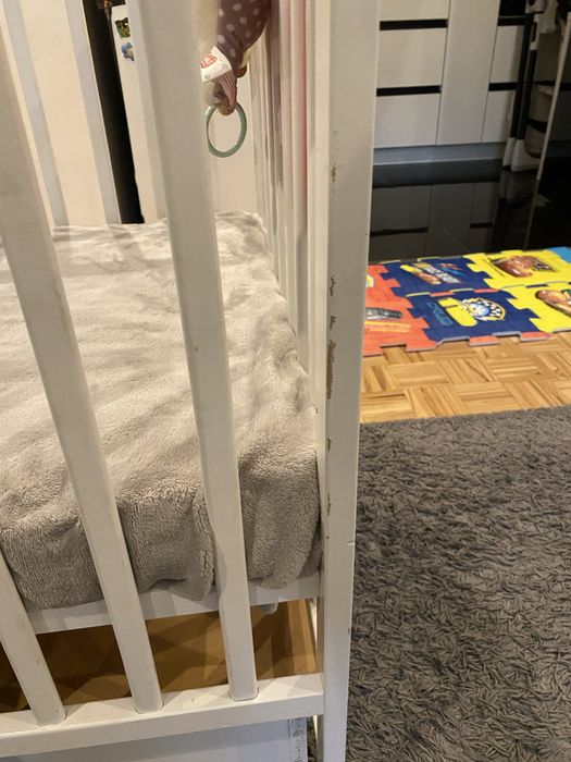 Łóżeczko niemowlece 120x60 z materacem