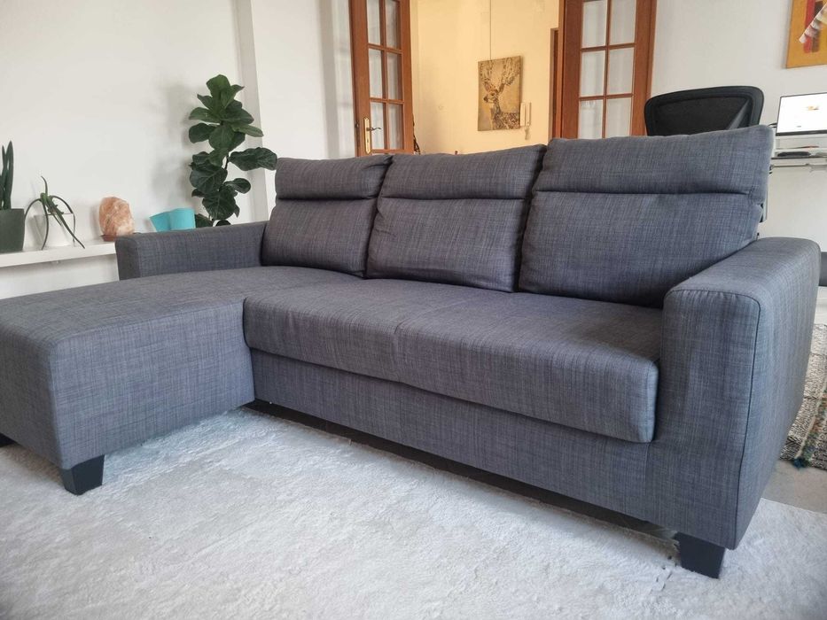 Sofá Bollstanas com chaise long