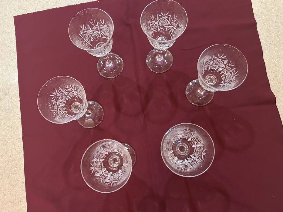 Хрустальные фужеры тюльпан.