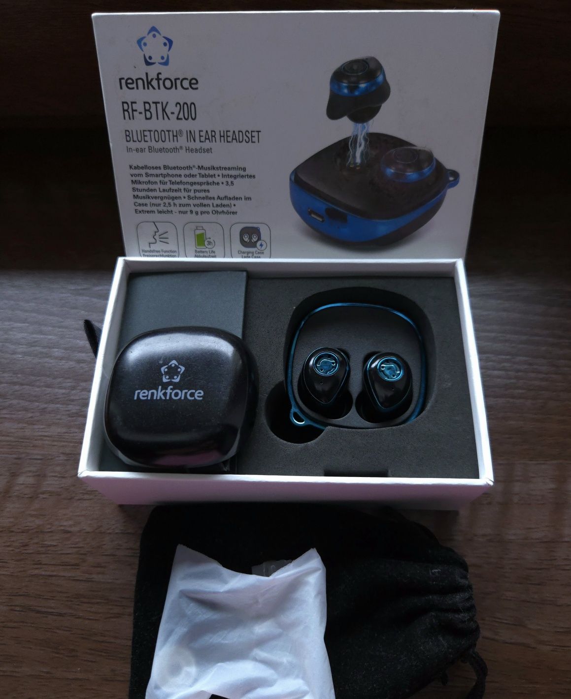 Słuchawki In Ear Renkforce RF-BTK-200 Bluetooth