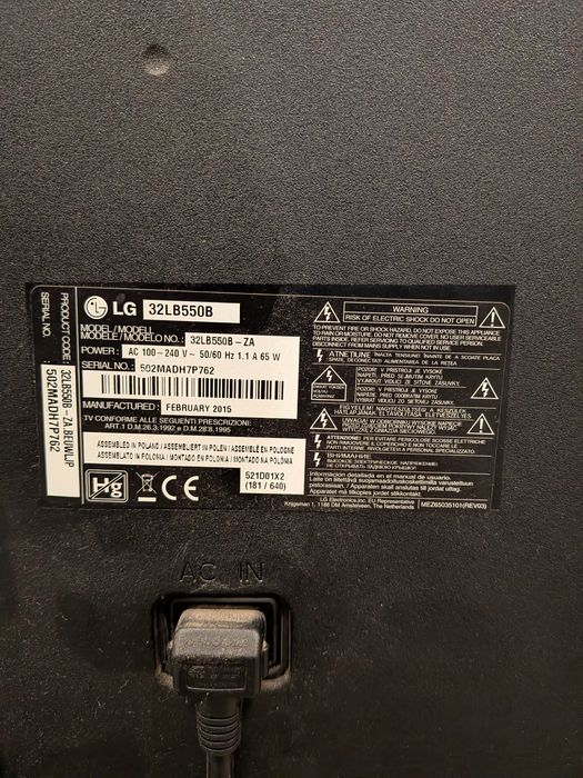 TV LG de 32 polegadas