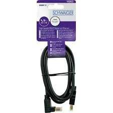 Kabel HDMI® High-speed z Ethernetem (wtyczka 90°/wtyczka HDMI) 1,3 m