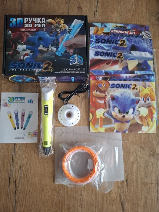 Długopis 3d drukarka 3d pen zestaw Sonic