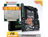 Комплект мат.плата HUANANZHI X99-F8 + проц Xeon 2620v3