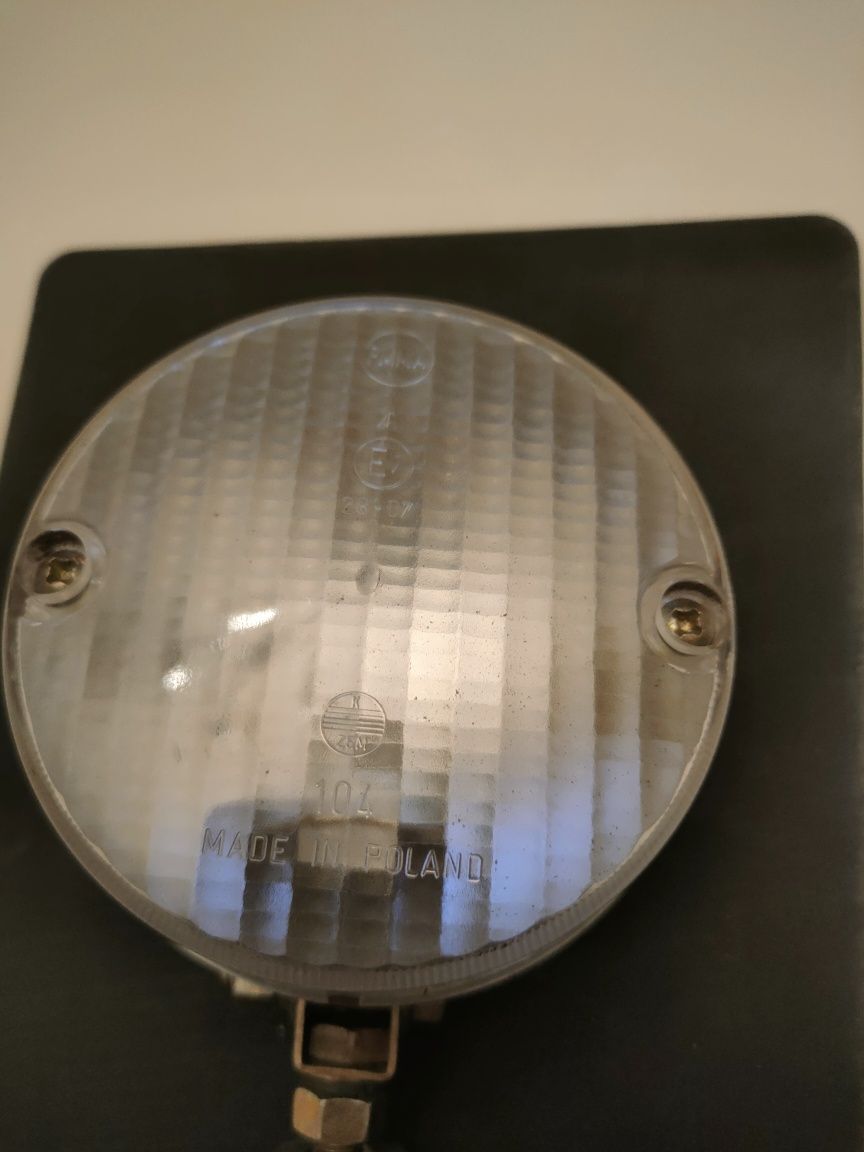 Zabytkowy halogen samochodowy Zem made in Poland