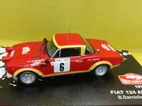 Miniatura 1/43 Fiat 124 Abarth Bernard Darniche RMC  1975 Novo