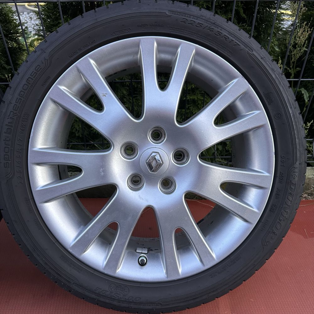Oryginalne alufelgi 17 Renault z czujnikami ciśnienia 7x17 5x108 wysył