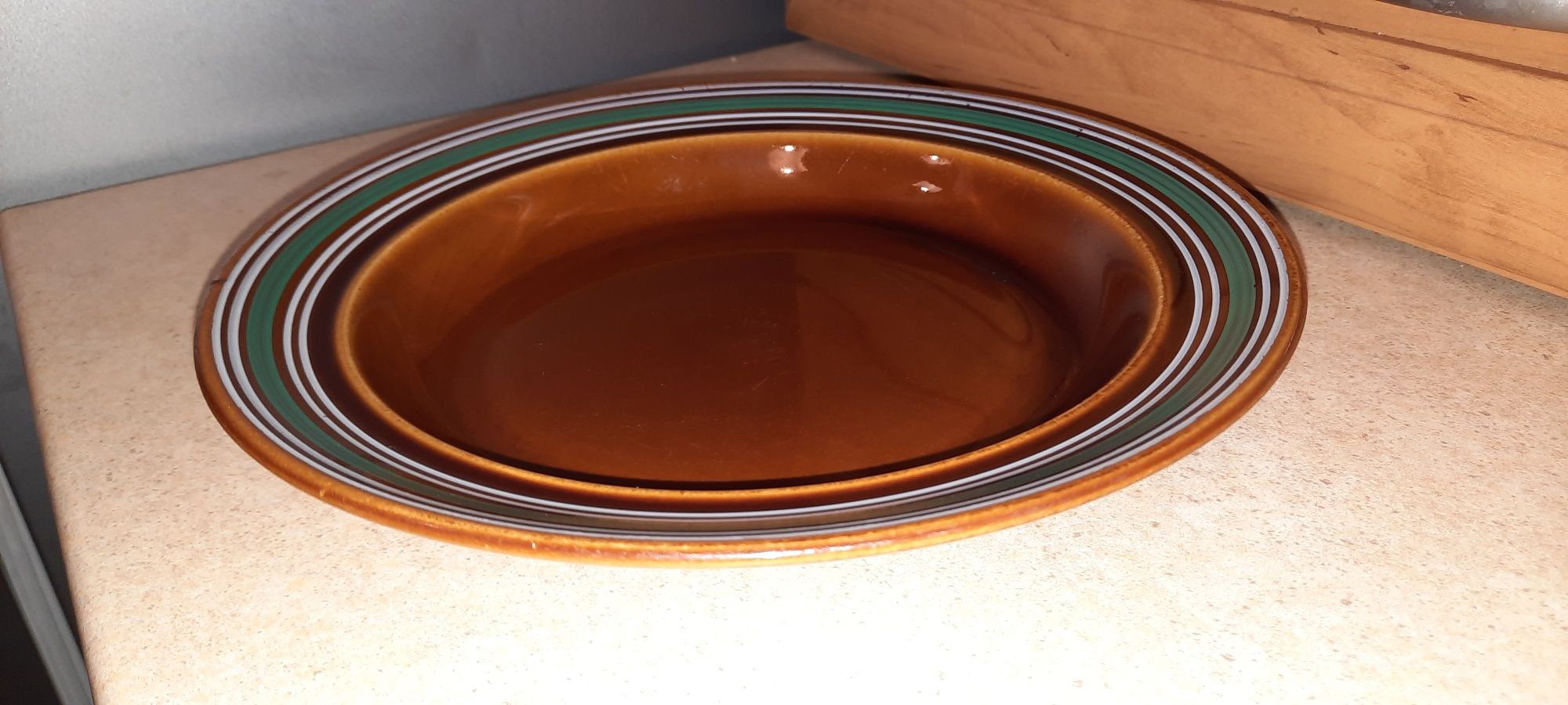 Głęboki talerz porcelit Pruszków PRL