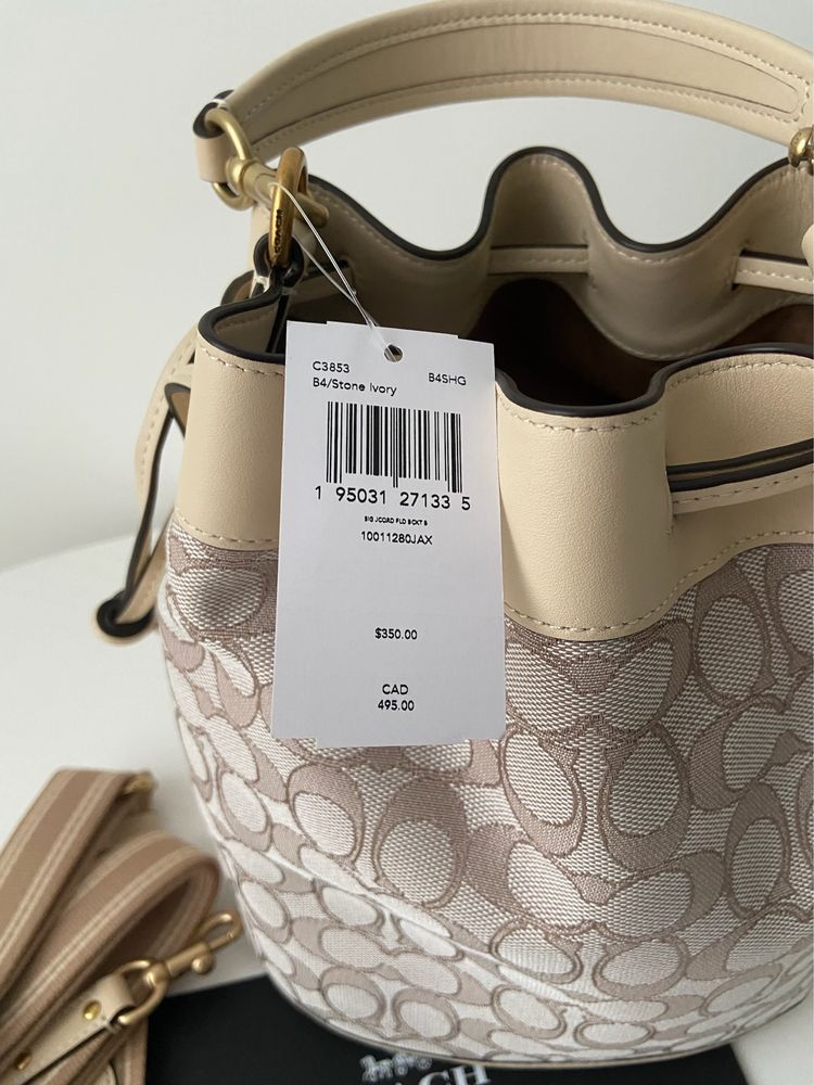 COACH Field Bucket Bag Жіноча шкіряна сумочка коуч женская сумка коач
