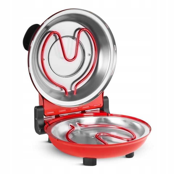 Piec do pizzy 1200W 32cm wyjmowany kamień sterowanie 2 grzałkami