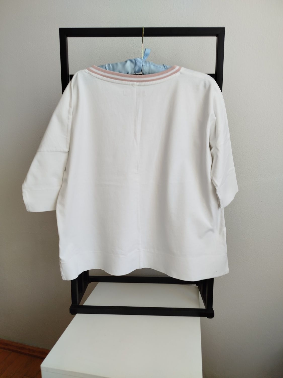 Biała koszulka bawełniana DIVERSE oversize S
