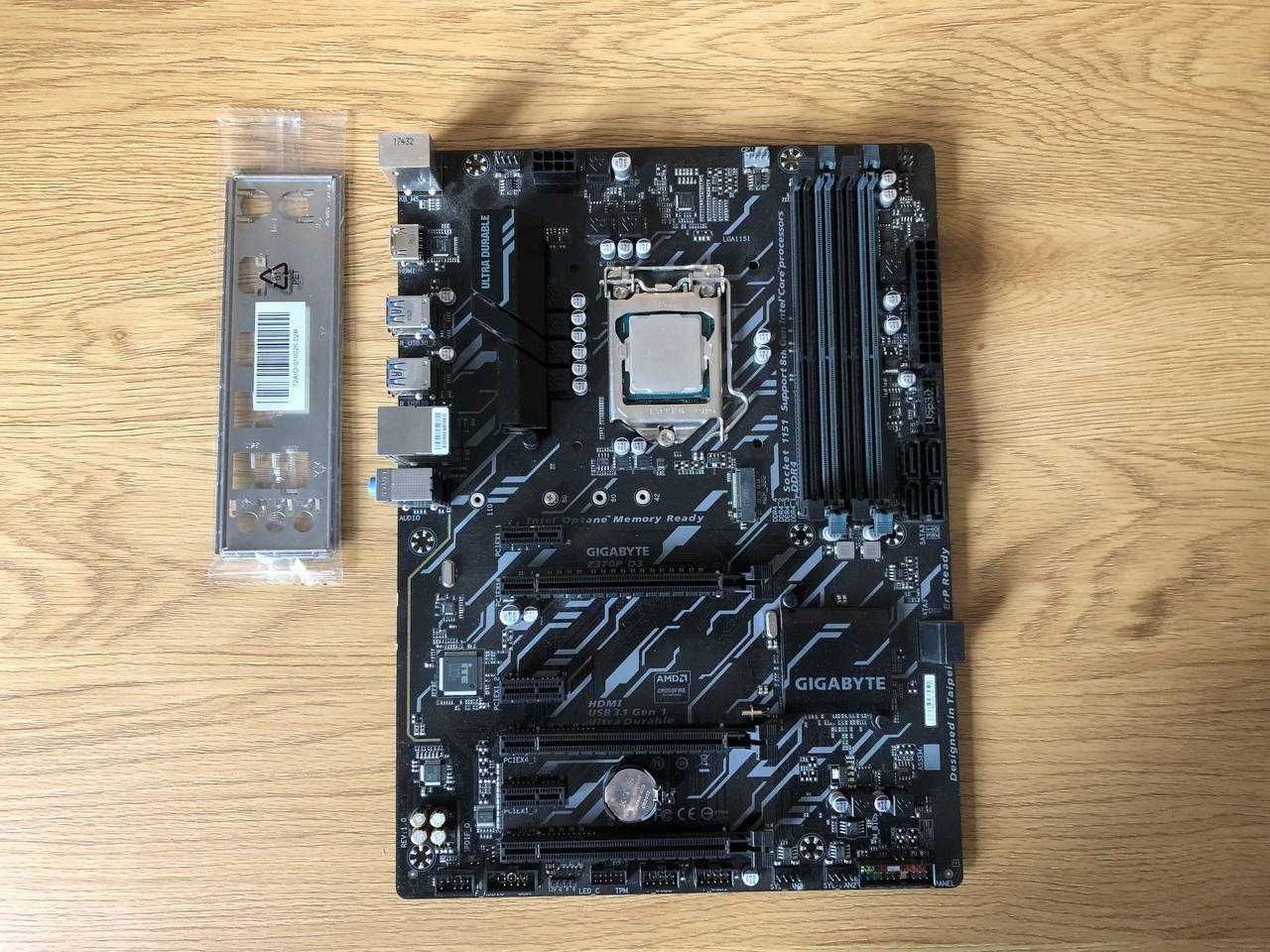 Комплект Gigabyte Z370P D3 + Intel Core i3-9350K