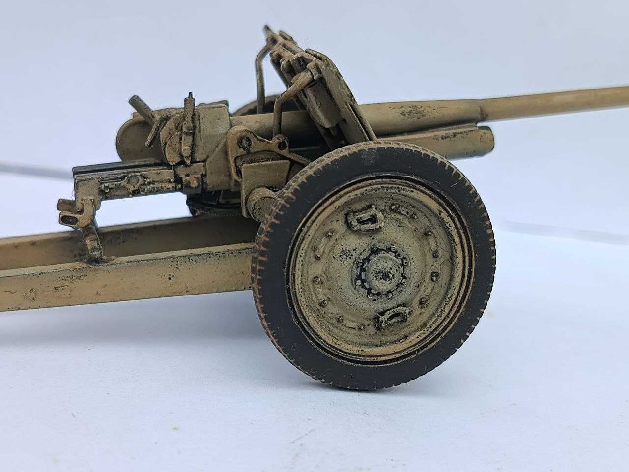 Сборная пластиковая модель.1/35 ICM.Пушка 7.62 cm Pak 36(r)(Собранная)
