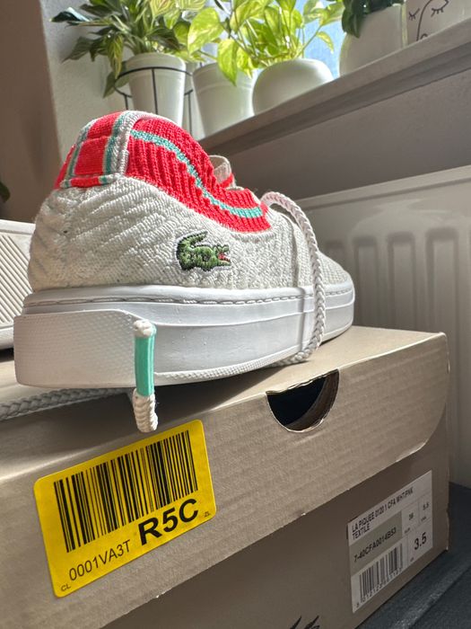 Lacoste trampki białe/ jak nowe