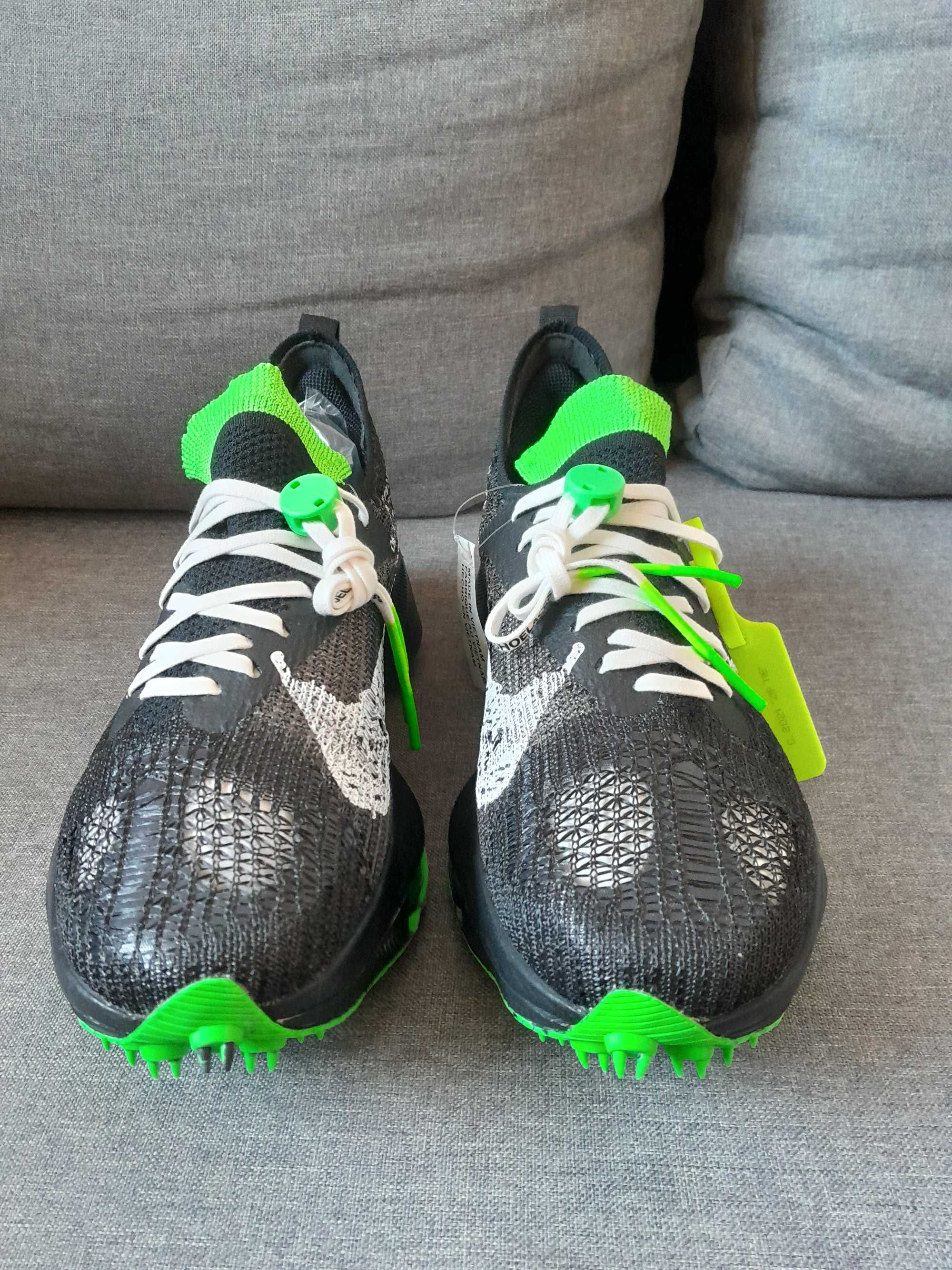 Nike Air Zoom Tempo Next% Flyknit Off-White Black Scream Green
