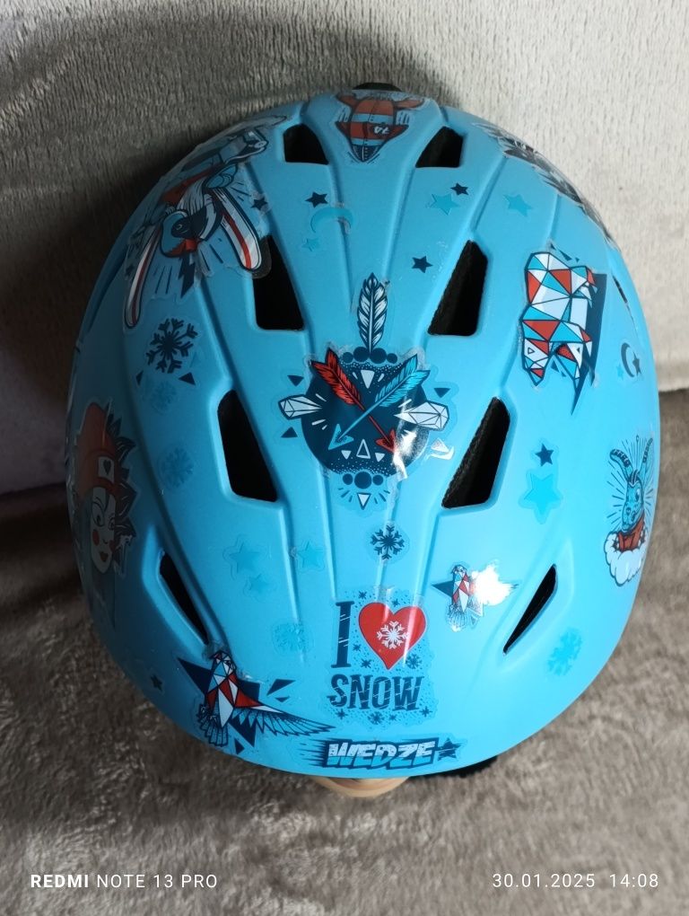 Kask narciarski dla dzieci rozmiar 49-51cm