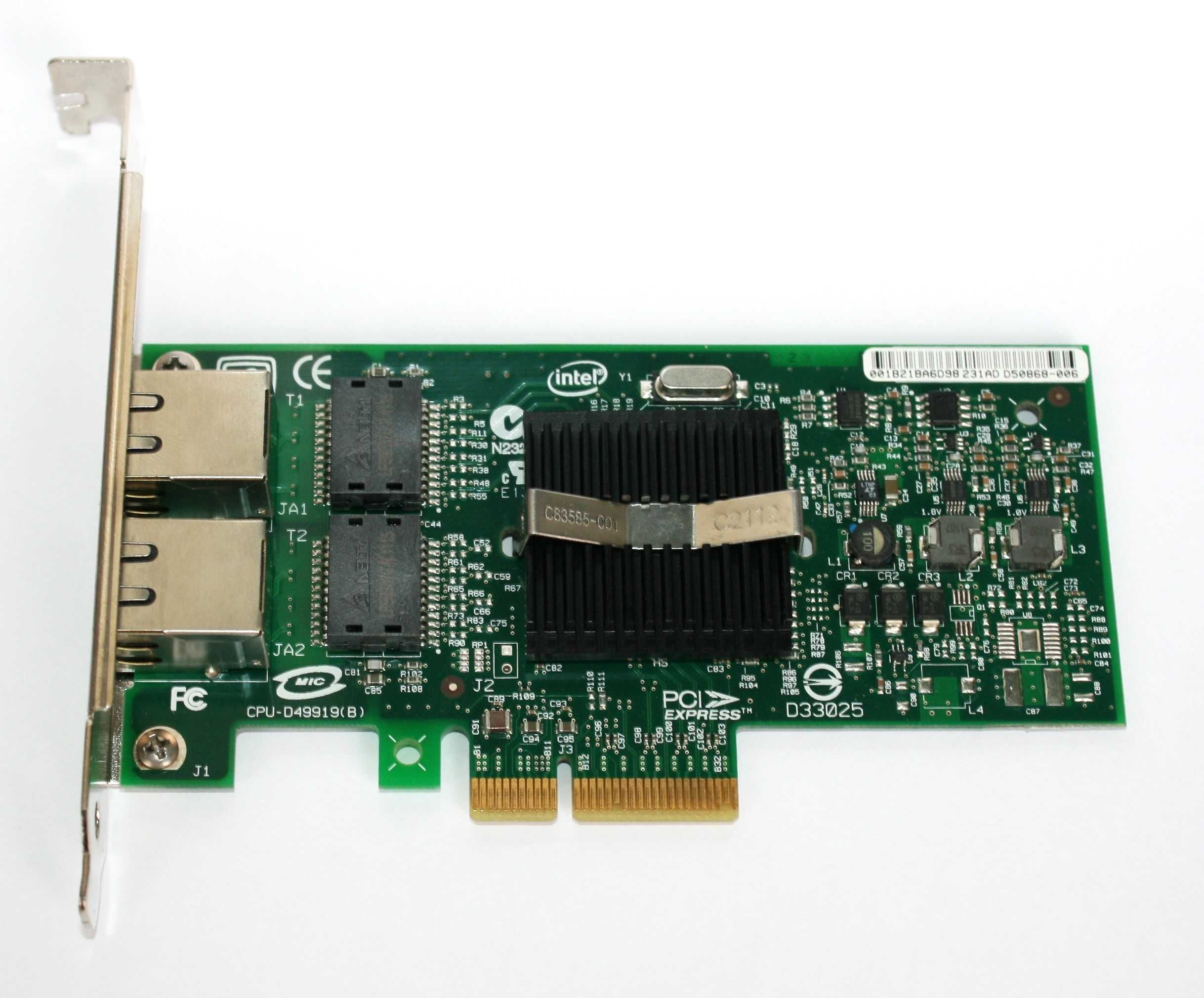 Серверний мережевий адаптер Intel Pro/1000 PT Dual Port