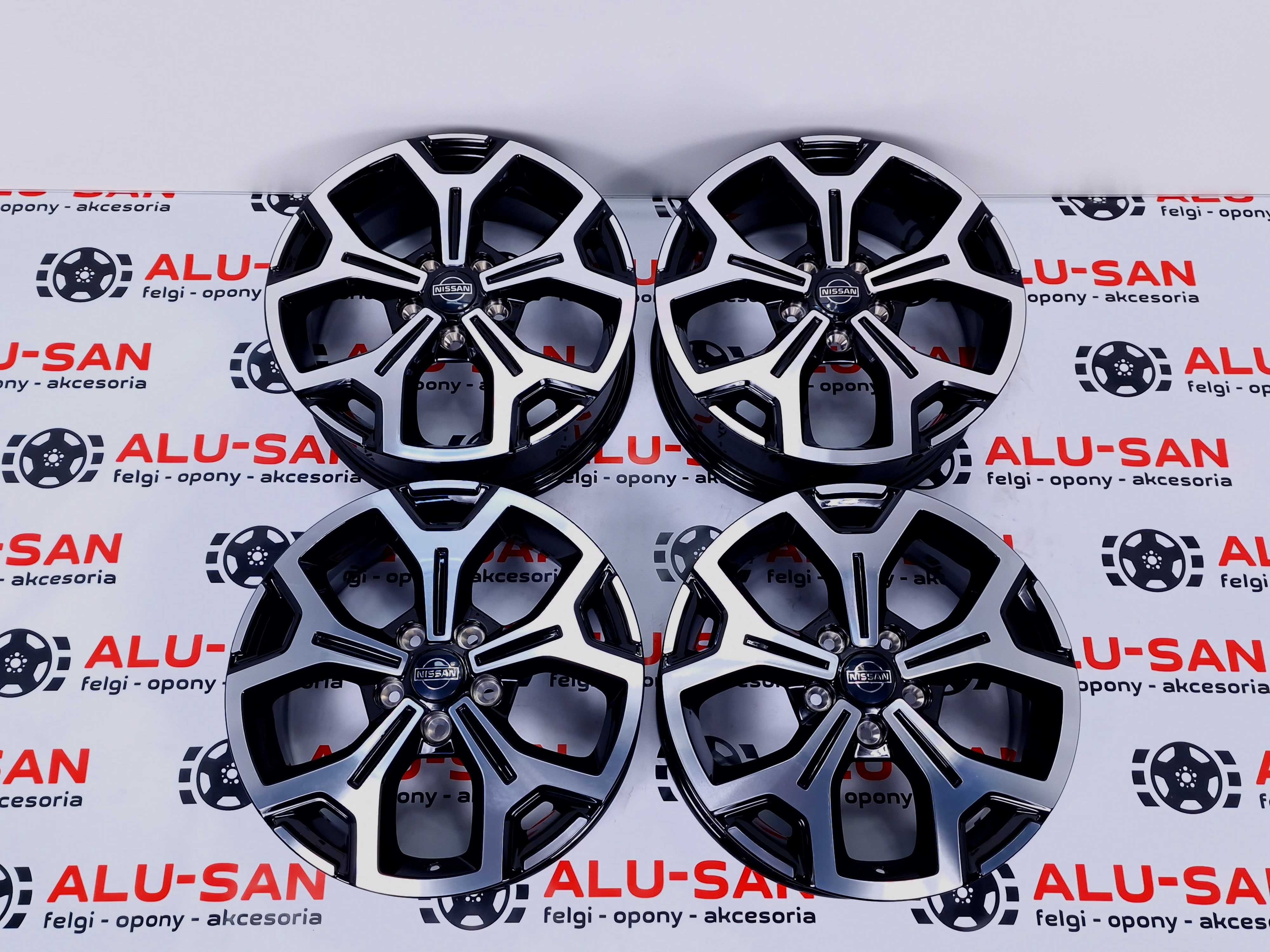 NOWE alufelgi NISSAN 17" 5x114,3 Juke Primera Qashqai - Czarne