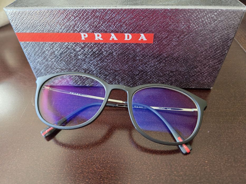 Okulary Okulary PRADA, VPS 04H 53/19 DG0-1O1 140, czarne, stan bardzo