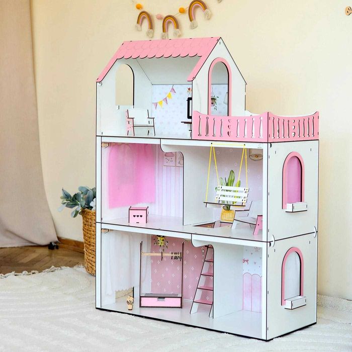 Ляльковий будинок Кукольный Домик +подарок мебель Барби