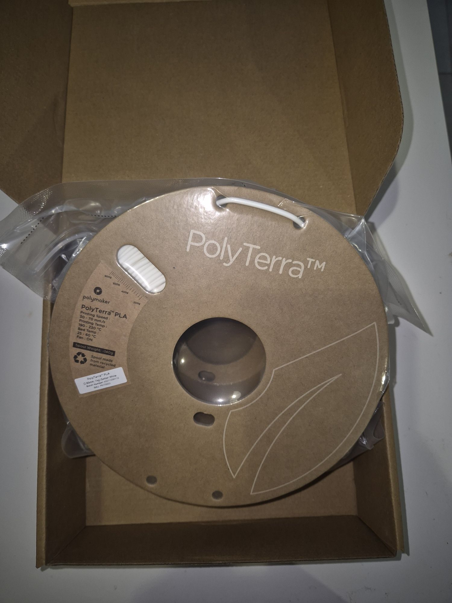 2x 1kg Filament Polymaker PolyTerra PLA 2.85mm