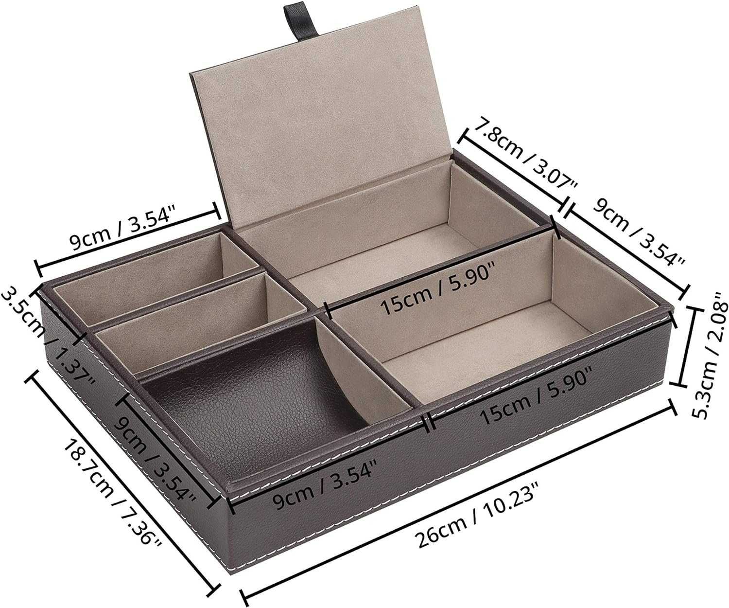 Nowy organizer / pudełko / schowek / taca / skrzynka 18,7x26cm !1355!