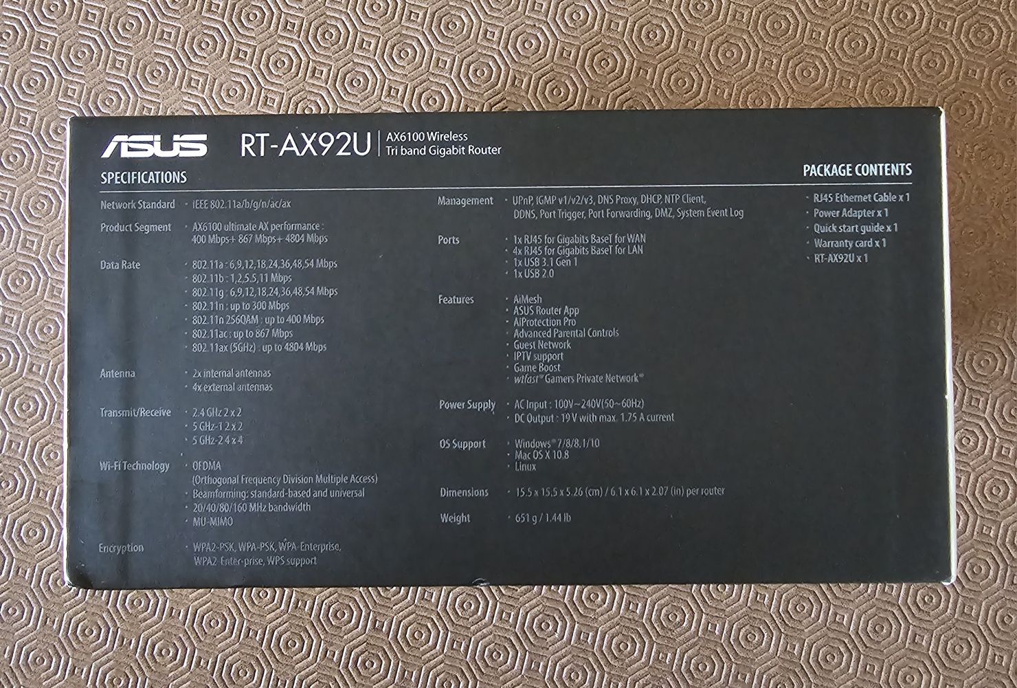 Router ASUS RT-AX92U
