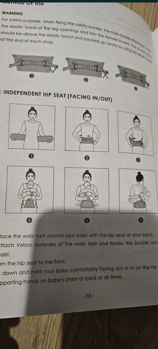 Nosidełko dla niemowląt