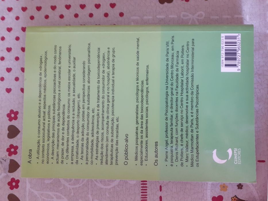 Livro "Toxicomanias"