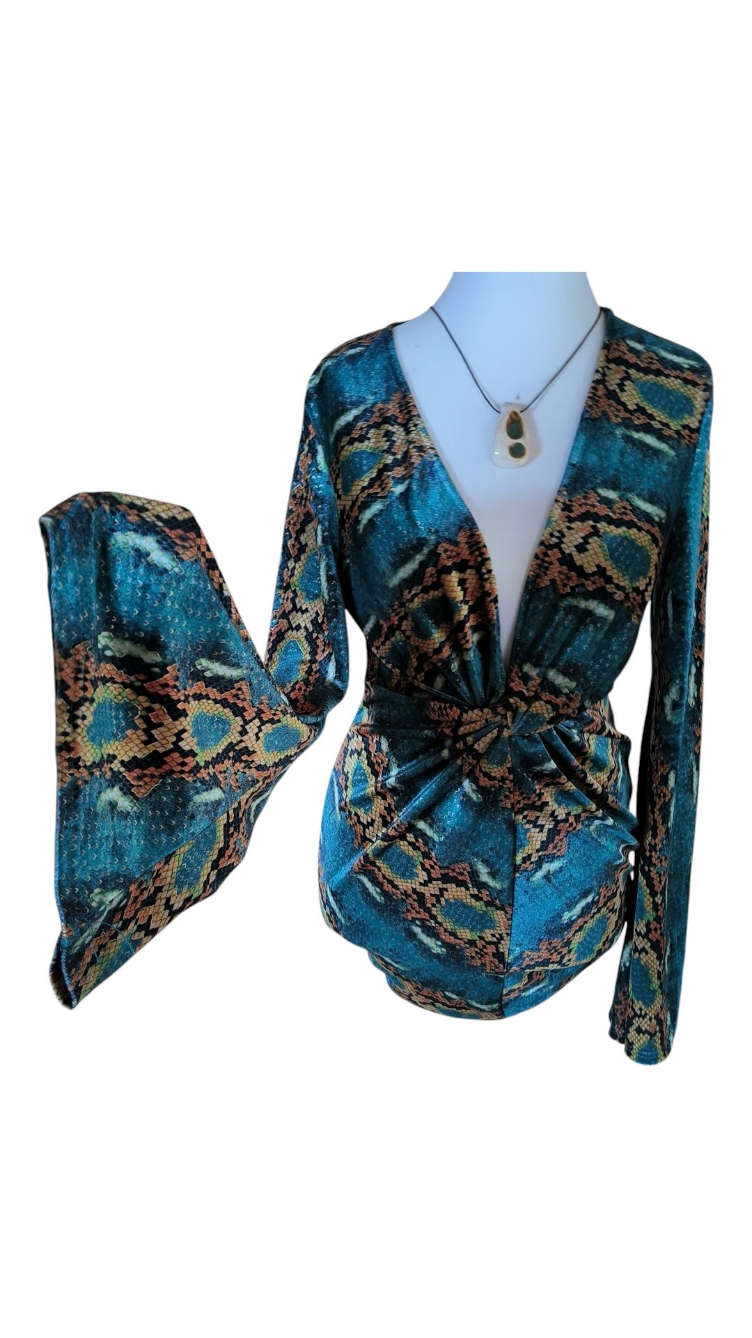 Boho hippie sukienka r.L welur