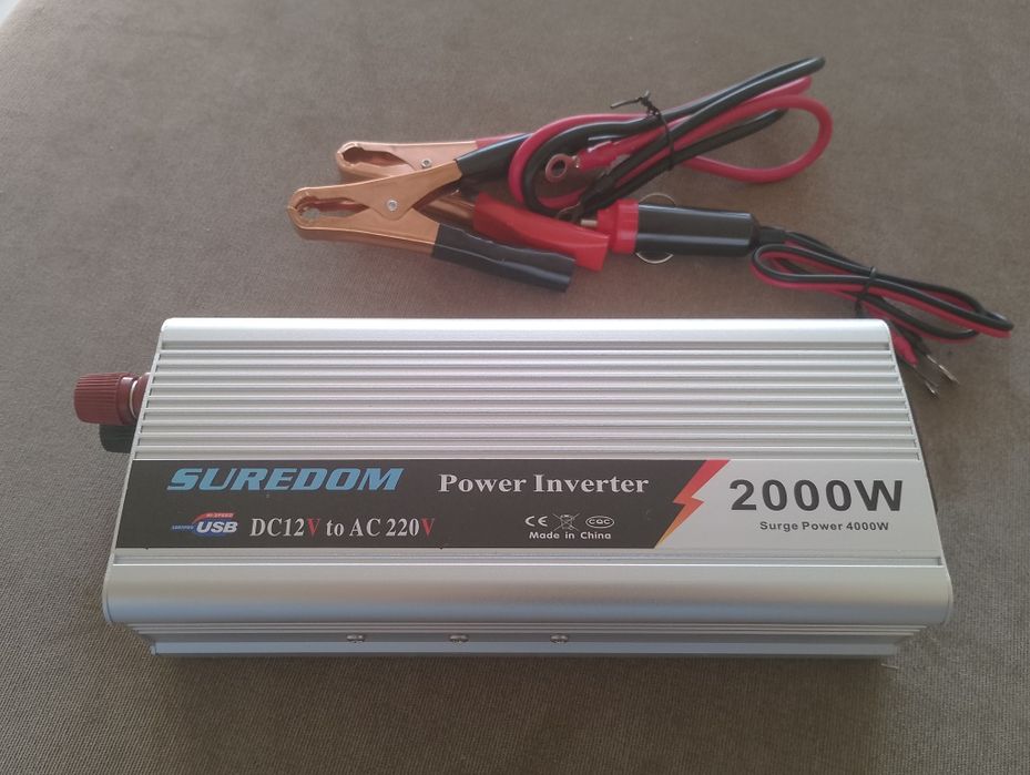 Продам Перетворювач струму інвертор SUREDOM 2000W 12V Модифікований Си