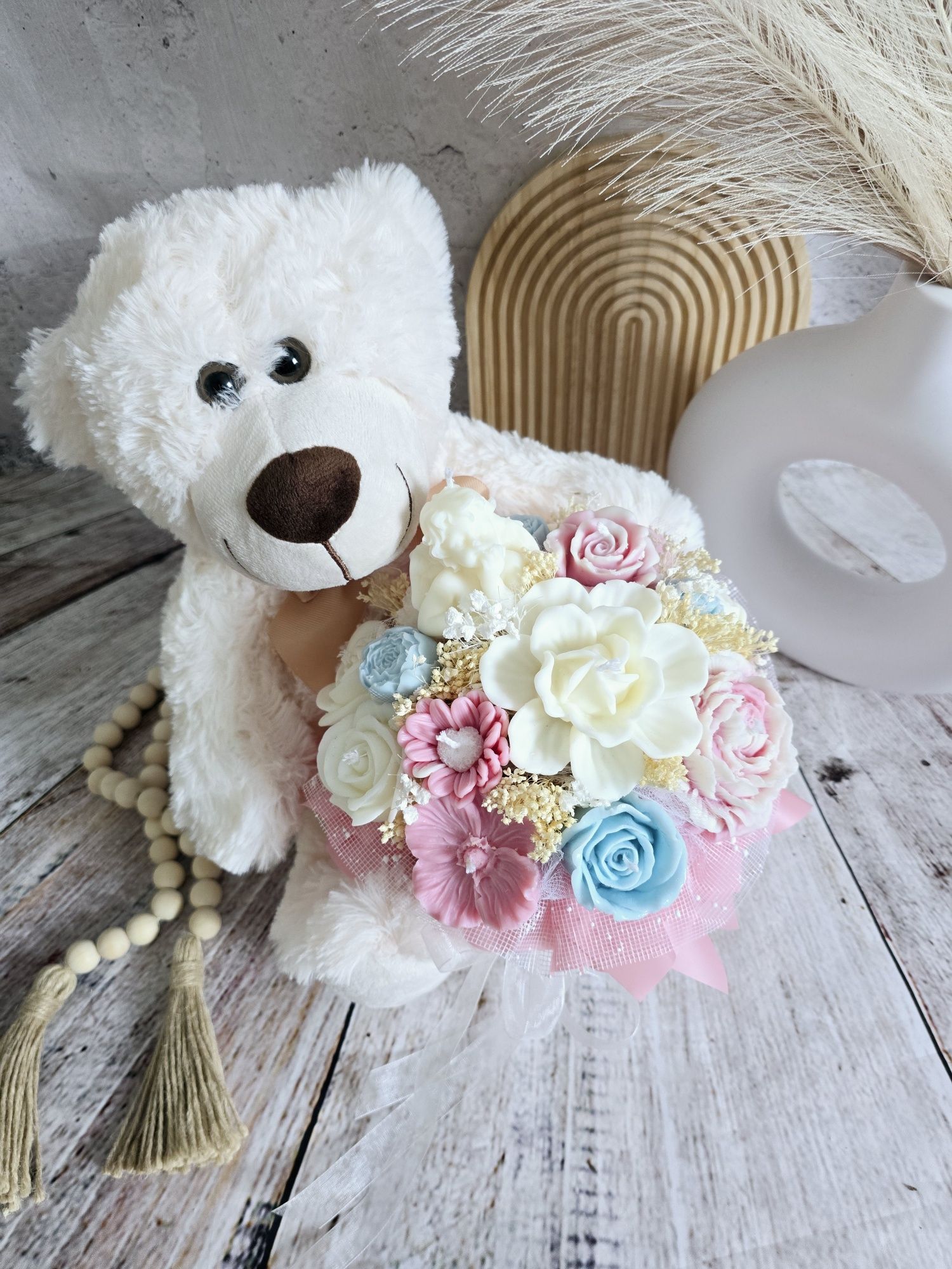 Flowerbox candlebox bukiet ze świec sojowych