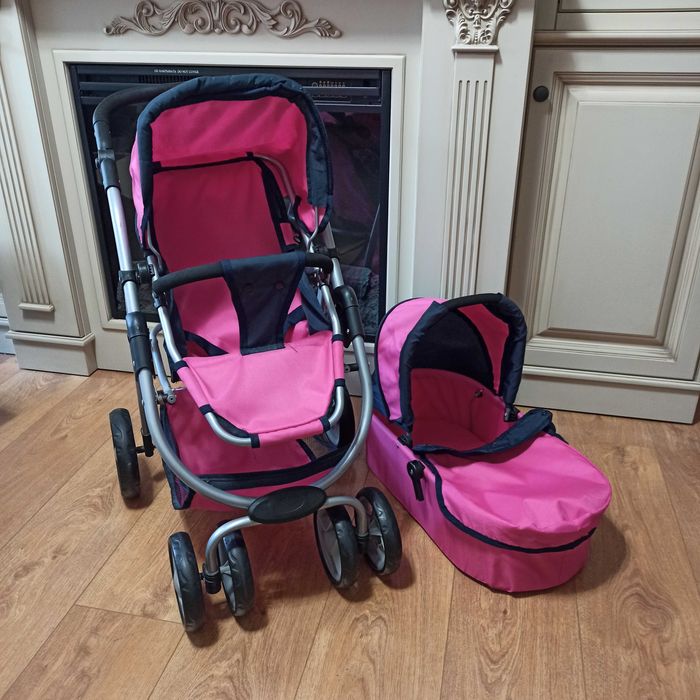 Велика коляска, візок  2 в 1 для ляльки , пупса, бебі борна, реборна